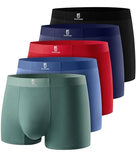 GLESTORE Boxershorts Herren Unterhosen Männer Short Boxer Unterwäsche Modal 5-er Multicolor M GLESTORE Boxershorts Herren Unterhosen Männer Short Boxer Unterwäsche Modal 5-er Multicolor M von GLESTORE