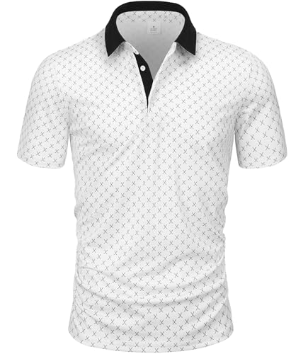 GLESTORE Herren Poloshirt Kurzarm Golf Polo Hemd für Männer Poloshirts Sport Polohemden Weiß M GLESTORE Herren Poloshirt Kurzarm Golf Polo Hemd für Männer Poloshirts Sport Polohemden Weiß M von GLESTORE