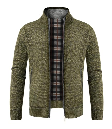 GLESTORE Strickjacken für Herren Strickjacke Cardigan Trachtenjacke Herren Fleecejacke Winter Herren Grün XXL GLESTORE Strickjacken für Herren Strickjacke Cardigan Trachtenjacke Herren Fleecejacke Winter Herren Grün XXL von GLESTORE