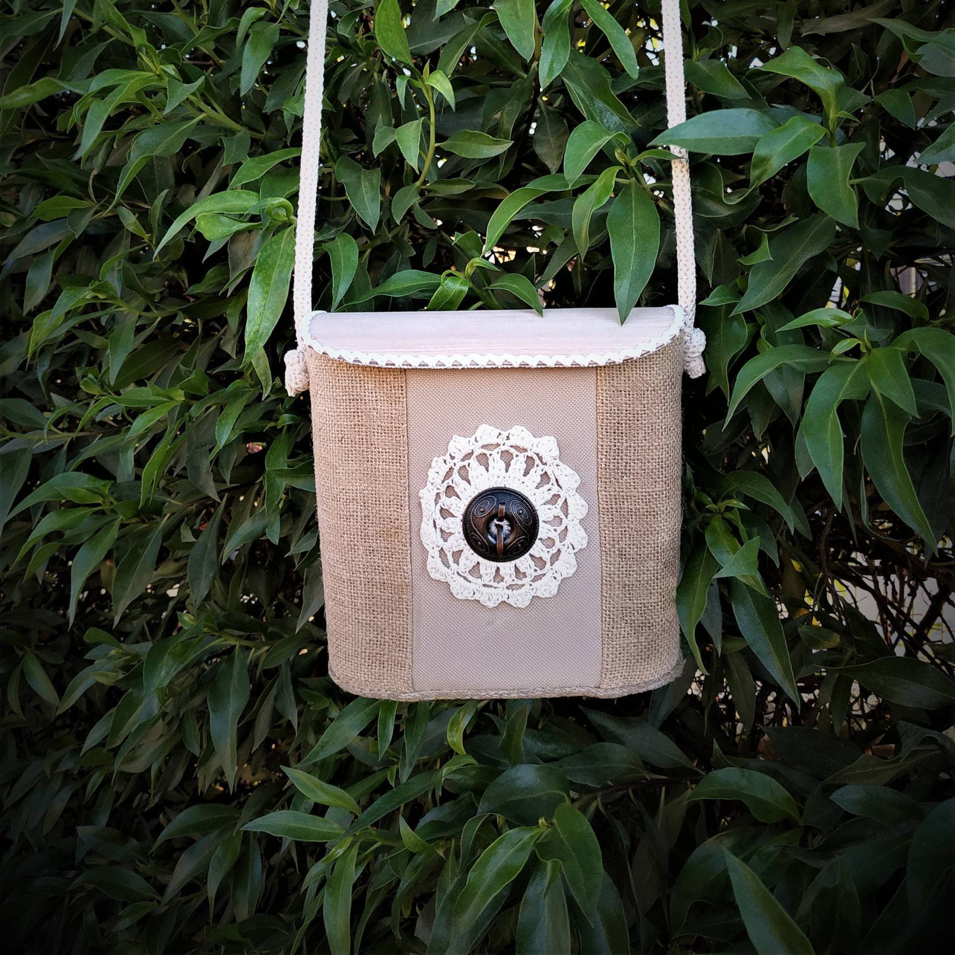 Halbstarre Taschen in Jute Gewickelt. Boho Umhängetaschen. Im Inneren Sind Immer Ordnung Halbstarre Taschen in Jute Gewickelt. Boho Umhängetaschen. Im Inneren Sind Immer Ordnung von GLEZANTdesign