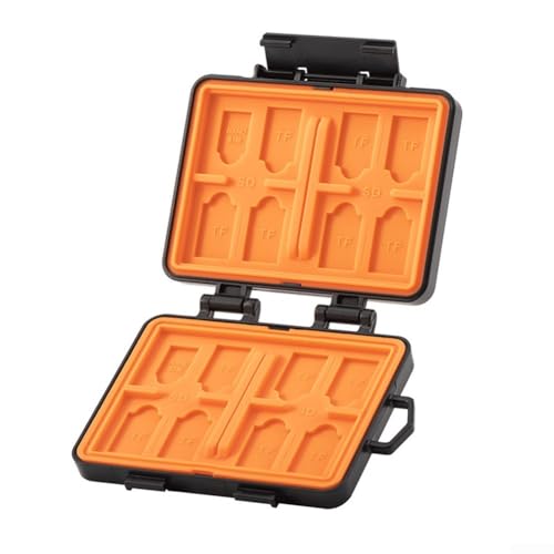 GLFLOW Steckplätze für Speicherkarten, stoßfeste Aufbewahrungsbox für Kamera-Ausrüstung, wasserdicht, schützender Behälter, Organizer-Box GLFLOW Steckplätze für Speicherkarten, stoßfeste Aufbewahrungsbox für Kamera-Ausrüstung, wasserdicht, schützender Behälter, Organizer-Box von GLFLOW