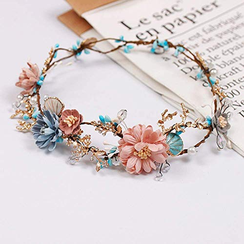 GLITZFAS Brautschmuck Kopfschmuck Haarband Romantisch Braut Tiara handgemachte Braut Party Hochzeit Haarschmuck GLITZFAS Brautschmuck Kopfschmuck Haarband Romantisch Braut Tiara handgemachte Braut Party Hochzeit Haarschmuck von GLITZFAS