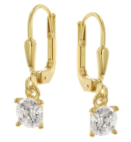GLIZZ Damen-Ohrringe 333 Gold Ohrhänger mit Zirkonias zauberhafter Ohrschmuck für Frauen, wunderschönes Accessoire und edle Geschenkidee GL8795 von GLIZZ