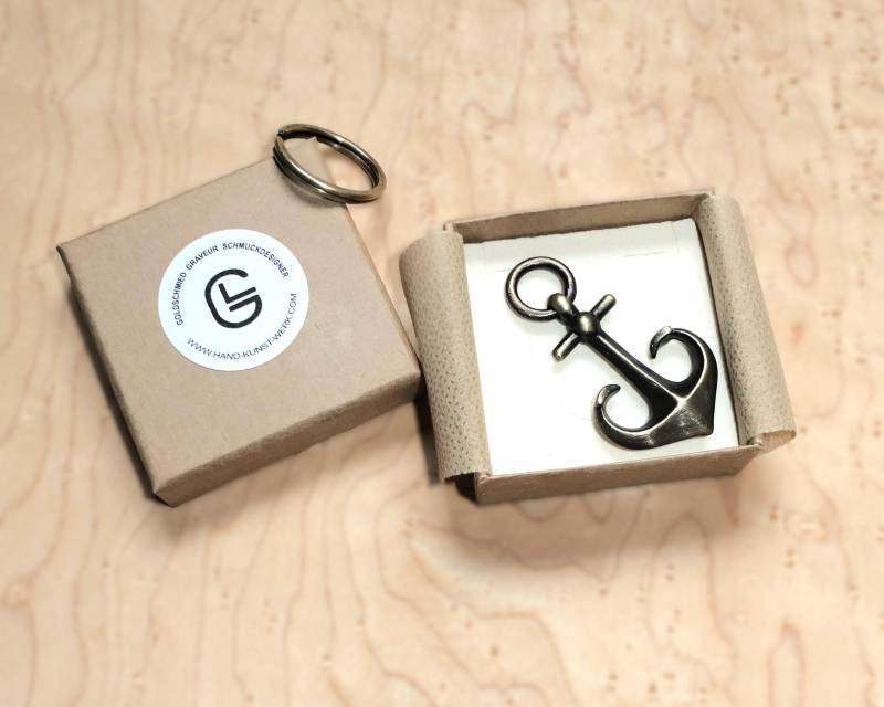 Anker Schlüsselanhänger | Schiffsanker Messing Antik Schlüsselbundanhänger Boot Maritimes Geschenk Bootsbesitzer Ahoi von GLJewelryArtist