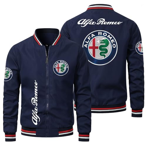 GLLUSA Bomberjacke Für Herren Für Al-fa Ro.meo Print Lässige Baseballjacken Langarm Cardigan Mit Reißverschluss Leichtes Sweatshirt Sport Top Mantel – Geschenk Für Teenager-White||S GLLUSA Bomberjacke Für Herren Für Al-fa Ro.meo Print Lässige Baseballjacken Langarm Cardigan Mit Reißverschluss Leichtes Sweatshirt Sport Top Mantel – Geschenk Für Teenager-White||S von GLLUSA