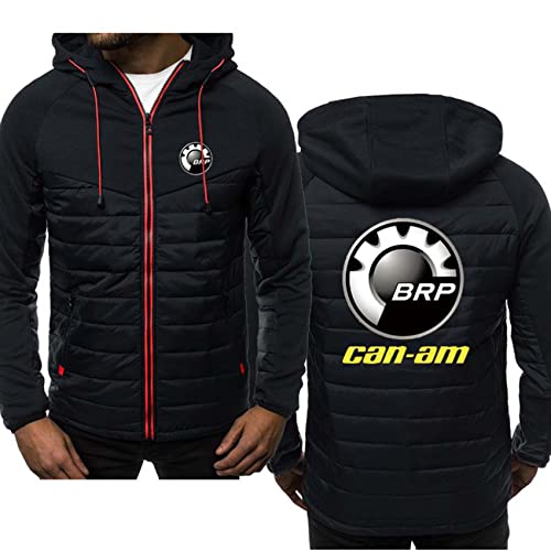 GLLUSA Herren Hoodie Sweatshirt Jacken für Can-Am 3D Druck Leichte Lange Ärmel Kapuzenpullover mit Reißverschluss Patchwork-Pullover-Oberteile Lässige Frühling Kordelzug Kapuzenpullover -C||4XL von GLLUSA