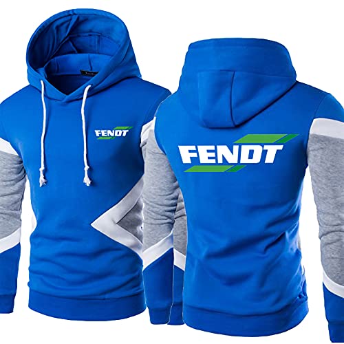 GLLUSA Herren-Kapuzenpullover für Fendt Druck Bluse Trainingsanzüge Patchwork Kapuzenpulli Top Leichter Langarmpullover Mode Herbst Kapuzenpulli mit Teenager-Geschenk- Light Blue||M von GLLUSA