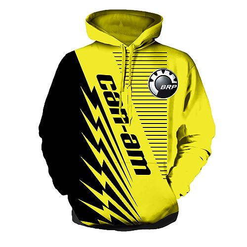 GLLUSA Herren-Pullover Kapuzenpullover Sportkleidung Für Can-am 3D-Druck Sweatshirts Langärmelig Oberbekleidung Oberteile Kapuzenpullover Gemütliche Sportstyle-B||L von GLLUSA