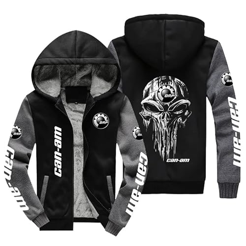 GLLUSA Hoodie Herren für Can-am 3D-Druck Erwachsene Zip Up Unisex Fleece-Pullover mit Kapuze und Reißverschluss Workwear Sweatshirt Lässig Winter Draußen Langärmelig Pullover Top -1||XL von GLLUSA