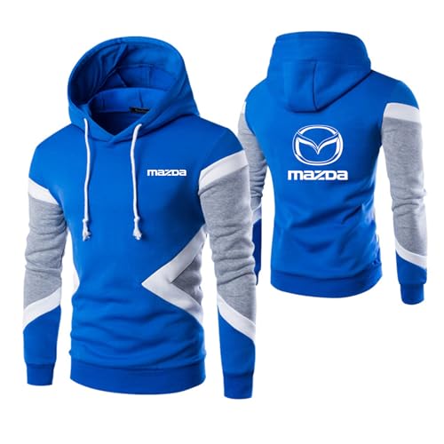 GLLUSA Männer Drucken Hoodies Für Mazda Collision Color Sportswear Langarm-Sweatshirt Kapuzenjacken Trainingsmäntel Pullover Tops Hoody Bequeme Oberbekleidung-Blue||M von GLLUSA