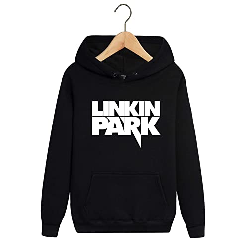 GLLUSA Pullover Für Männer Für Linkin Park Druck Leichte Mode Sweatshirts Mit Kapuze Lange Ärmel Mit Kordelzug Lässige Warme Hoodies Sportliche Pullover Mit Langen Ärmeln Kapuzenoberteile-Black||S von GLLUSA