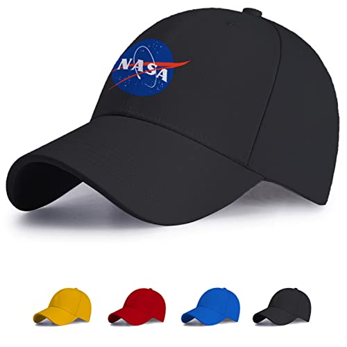 GLLUSA Verstellbare Baseballkappe Für Die NASA Bedruckt Mit Pferdeschwanzloch Snapback-Mütze Atmungsaktiv Bequem Trucker-Mütze Sportliche Performance-Mütze-Blue||One Size von GLLUSA