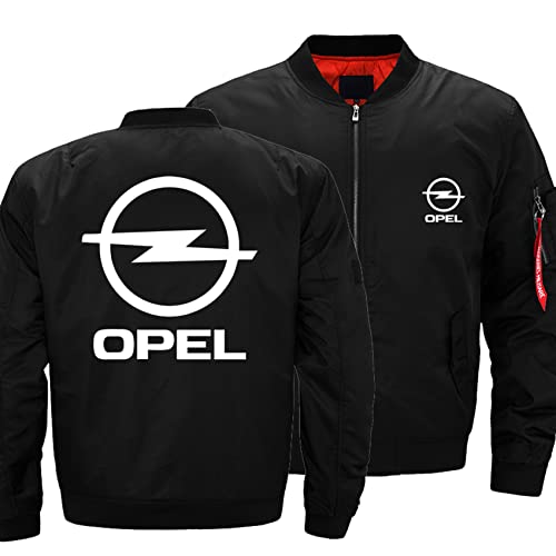Herren Gepolsterte Bomberjacken Für Opel Druck Winter Baseball Jacke Winddichte Gefütterte Thermal Windbreaker Casual Sport Militär Full Zip übergroße Mäntel Tops Mit 3 Taschen- Green||M von GLLUSA