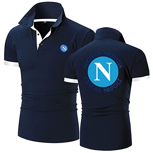 Herren Revers Poloshirt T-Shirt Für SSC Napoli Print Rugby T-Shirts Jersey Poloshirts Sommer Kurzarm Golf Tennis T-Shirts – Geschenk Für Teenager-Navy Blue||5XL Herren Revers Poloshirt T-Shirt Für SSC Napoli Print Rugby T-Shirts Jersey Poloshirts Sommer Kurzarm Golf Tennis T-Shirts – Geschenk Für Teenager-Navy Blue||5XL von GLLUSA
