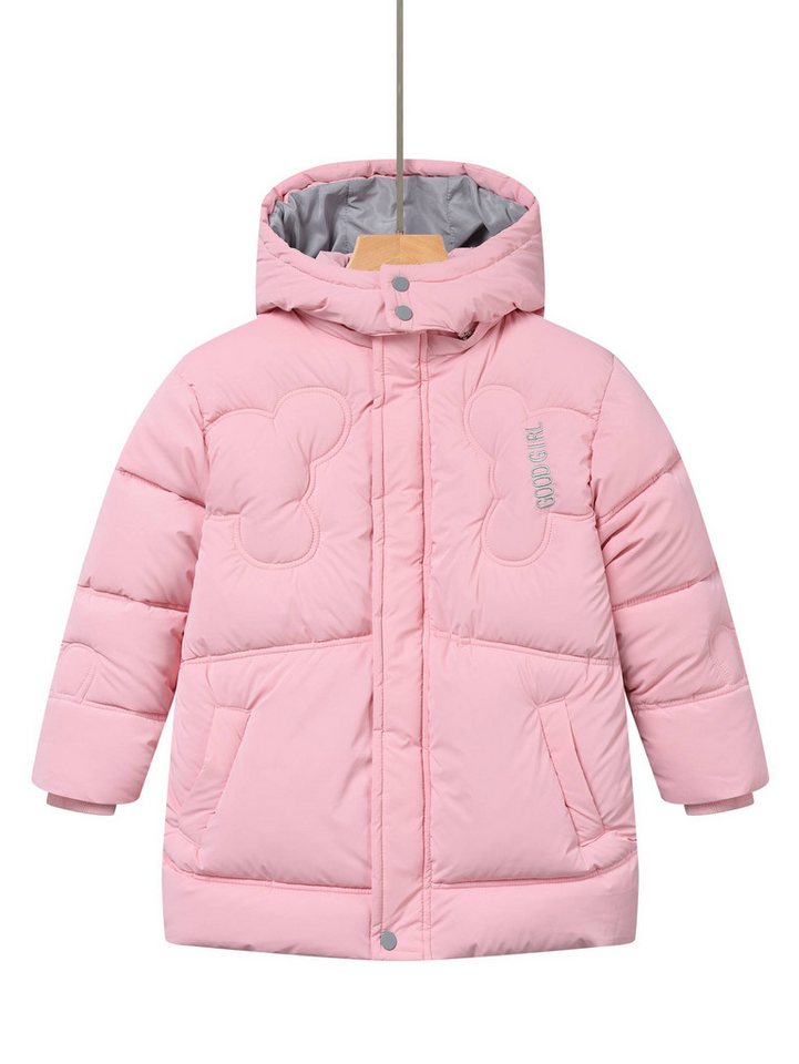GLO-STORY Winterjacke Glo-Story Kinder Mädchen Winterjacke Jacke mit Kapuze Gr. 104 bis 158 von GLO-STORY