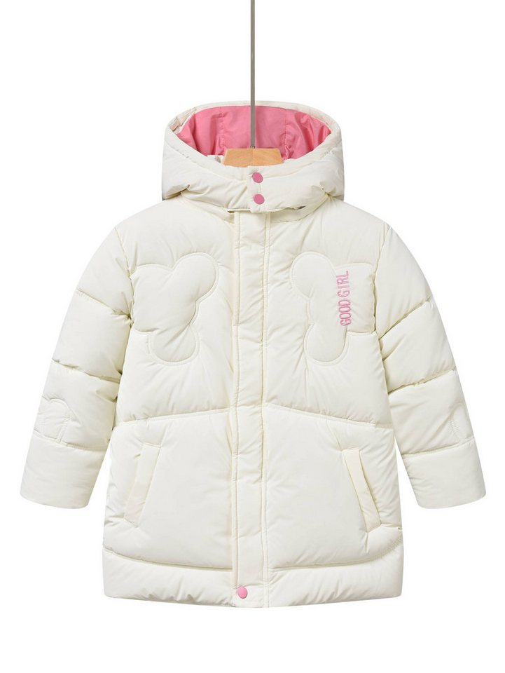 GLO-STORY Winterjacke Glo-Story Kinder Mädchen Winterjacke Jacke mit Kapuze Gr. 104 bis 158 von GLO-STORY