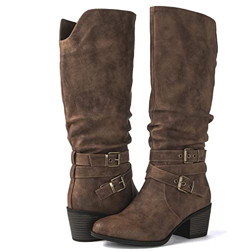 GLOBALWIN Damen Kniehohe Cowboystiefel, 19yy21 Camel2, 38 EU von GLOBALWIN
