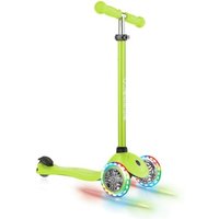 GLOBBER Scooter PRIMO LIGHTS lime grün, mit Leuchtrollen von GLOBBER