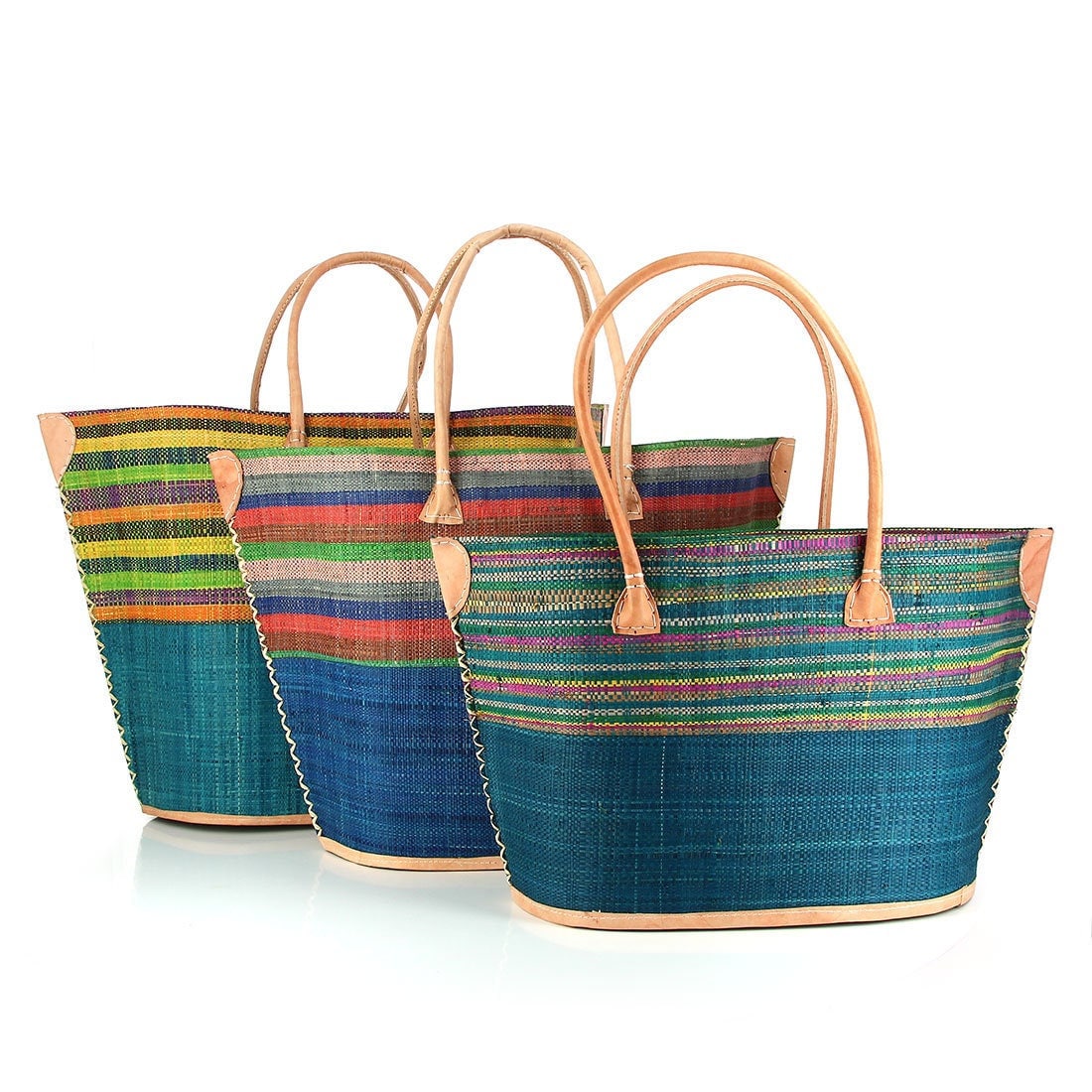 Korbtasche Mittel Handgewebt Raphia. Verschiedene Farben Breite 50 cm Fair Trade Einkaufskorb Mit Henkel & Reißverschluss Aus Madagaksar Korbtasche Mittel Handgewebt Raphia. Verschiedene Farben Breite 50 cm Fair Trade Einkaufskorb Mit Henkel & Reißverschluss Aus Madagaksar von GLOBOFairTrade
