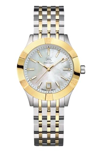GLOCK Damen Quarz Uhr | 36mm Gehäuse | Armbanduhr mit Silbernem Edelstahlgehäuse | Perlmutt Zifferblatt | Bicolor-Gliederarmband | 10ATM | GW-31-1-18 GLOCK Damen Quarz Uhr | 36mm Gehäuse | Armbanduhr mit Silbernem Edelstahlgehäuse | Perlmutt Zifferblatt | Bicolor-Gliederarmband | 10ATM | GW-31-1-18 von GLOCK