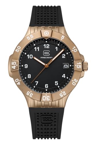 GLOCK Herren Quarz Uhr | 43mm Gehäuse | Armbanduhr mit Coyote-Edelstahlgehäuse | Schwarzem Zifferblatt | Schwarzem Silikonarmband | 10ATM | GW-15-7-22 GLOCK Herren Quarz Uhr | 43mm Gehäuse | Armbanduhr mit Coyote-Edelstahlgehäuse | Schwarzem Zifferblatt | Schwarzem Silikonarmband | 10ATM | GW-15-7-22 von GLOCK