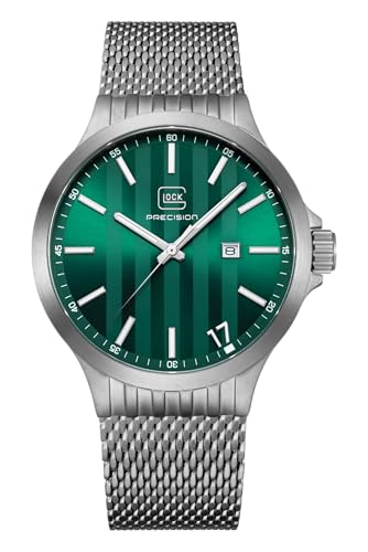GLOCK Herren Quarz Uhr | 44mm Gehäuse | Armbanduhr mit Silbernem Edelstahlgehäuse | Grünem Zifferblatt | Silbernem Mesharmband | 10ATM | GW-12-3-24 GLOCK Herren Quarz Uhr | 44mm Gehäuse | Armbanduhr mit Silbernem Edelstahlgehäuse | Grünem Zifferblatt | Silbernem Mesharmband | 10ATM | GW-12-3-24 von GLOCK