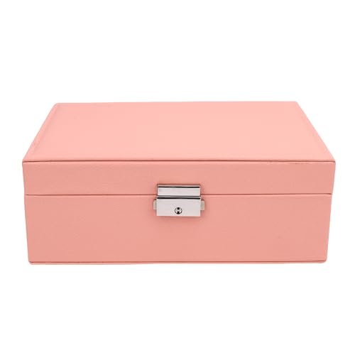 GLOGLOW 2 Schicht Schmuckkasten Organisator für Frauen, Rosa PU -Leder -Schmuckhalter Lagerung mit 5 Schubladen für Ringe Ohrringe Armbänder Halsketten GLOGLOW 2 Schicht Schmuckkasten Organisator für Frauen, Rosa PU -Leder -Schmuckhalter Lagerung mit 5 Schubladen für Ringe Ohrringe Armbänder Halsketten von GLOGLOW