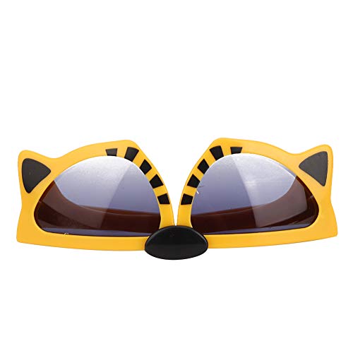 GLOGLOW Faltbare Sonnenbrille, Leicht zu Tragende Kinder-Sonnenbrille in Tiger-Panda-Form. Niedliche Cartoon-Kinder-Sonnenbrille für Spielzeug-Geschenk[Brauner Tiger] Brillenbänder & -Ketten von GLOGLOW