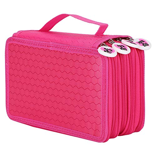 GLOGLOW Federmäppchen, Großes Fassungsvermögen, Mehrschichtiges Federmäppchen, Organizer mit Trageriemen, Fußballlinien, Bedruckt, 72 Löcher, Bleistifte, Pinsel, Kosmetik-Make-up-Etui, von GLOGLOW