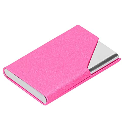 GLOGLOW Schlankes und Robustes Visitenkartenetui. Modischer Namenskartenhalter für Geschäftsleute (007# Stahldrahtmuster) von GLOGLOW