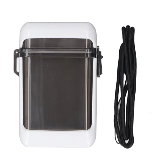Wasserdichte Sporttasche, Kunststoff, wasserdichte Taschenbox, multifunktionaler Ausweishalter, für Outdoor-Sportschlüssel, Ausweise, Münzen, Strand (weiß) von GLOGLOW