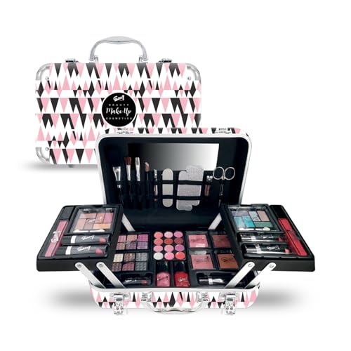 GLOSS ! Make-up-Koffer – Make-up-Set für Frauen – Weihnachtsgeschenkset – Geschenkidee zum Geburtstag, für die Lehrerin, zum Valentinstag, zum Muttertag – Beauty-Set - PINK von GLOSS !