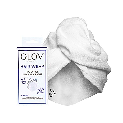 Glov Mikrofaser Handtuch Schnelltrocknend für Haare Leicht Sanft Ideal für Lange Haare Verhindert Frizz mit Praktischem Knopf Perfekt für Curly Girl Methode und Schnelles Styling von GLOV