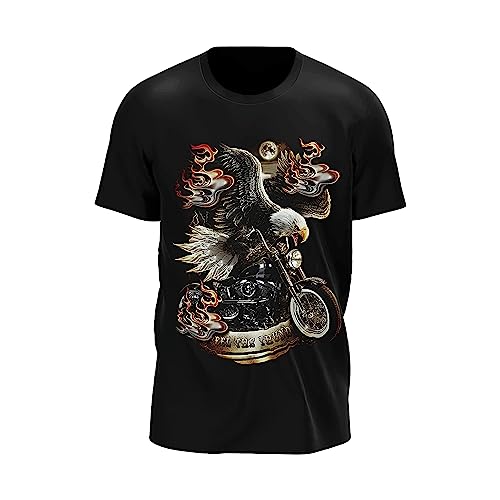 Wild Glow in The Dark T-Shirt | Biker | Motorradfahrer | Reaper | Sensenmann | Death | Totenkopf| Skull | Damen & Herren | Schwarz | Merchandise | Oversized von GLOW IN THE DARK • WILD • LEUCHTET IM DUNKLEN