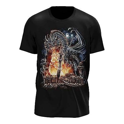 Wild Glow in The Dark T Shirt | Mystic | Drache | La Catrina | Damen & Herren | Schwarz | Merchandise | Oversized von GLOW IN THE DARK • WILD • LEUCHTET IM DUNKLEN