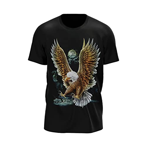 Wild Glow in The Dark T-Shirt | Tieren | Wolves | Native Americans | Indianer | Damen & Herren | Schwarz | Merchandise | Oversized von GLOW IN THE DARK • WILD • LEUCHTET IM DUNKLEN