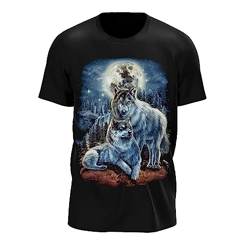 Wild Glow in The Dark T-Shirt | Tieren | Wolves | Native Americans | Indianer | Damen & Herren | Schwarz | Merchandise | Oversized Wild Glow in The Dark T-Shirt | Tieren | Wolves | Native Americans | Indianer | Damen & Herren | Schwarz | Merchandise | Oversized von GLOW IN THE DARK • WILD • LEUCHTET IM DUNKLEN