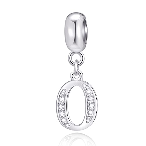 Buchstabe O Charms Initials O Alphabet Anhänger Perlen, 925 Sterling Silber Letra Charm Pendant mit klaren CZ, passen Pandora öffnen Armband, Geschenke für Mama zu sein/Bräutigam/Oktober Geburtstag Buchstabe O Charms Initials O Alphabet Anhänger Perlen, 925 Sterling Silber Letra Charm Pendant mit klaren CZ, passen Pandora öffnen Armband, Geschenke für Mama zu sein/Bräutigam/Oktober Geburtstag von GLOWDAS