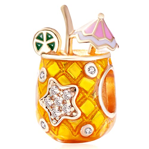 Rosegold Strand Ananas Getränk Charms, passen Pandora Hawaii Sommer Armband, 925 Sterling Silber Beach Frucht Drink Perlen, Urlaub Geschenk für Tochter/Sohn/Schwester, Tante/Nichte/Cousin Rosegold Strand Ananas Getränk Charms, passen Pandora Hawaii Sommer Armband, 925 Sterling Silber Beach Frucht Drink Perlen, Urlaub Geschenk für Tochter/Sohn/Schwester, Tante/Nichte/Cousin von GLOWDAS