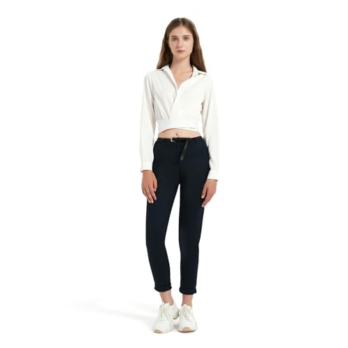 GLOWELFA Damen-Hose, lässig, Stretch, Arbeitshose aus Baumwolle, schmale Passform, für den professionellen Gebrauch, dunkelblau, XXXL GLOWELFA Damen-Hose, lässig, Stretch, Arbeitshose aus Baumwolle, schmale Passform, für den professionellen Gebrauch, dunkelblau, XXXL von GLOWELFA