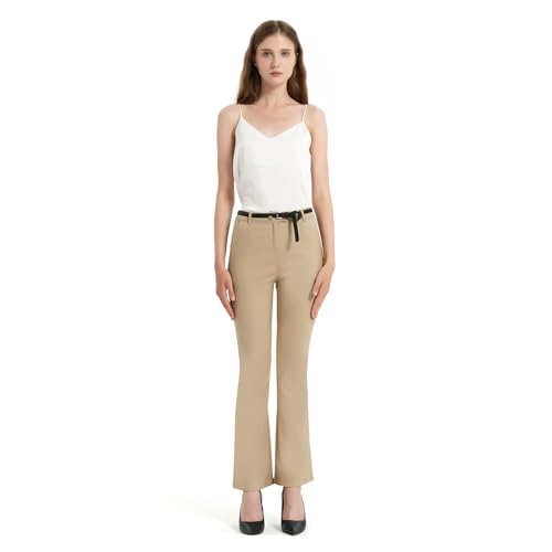 GLOWELFA Damenhose, Arbeit, Damen, klassisch, Baumwolle, Slim Fit, gerade, Bootcut, kaki, Medium GLOWELFA Damenhose, Arbeit, Damen, klassisch, Baumwolle, Slim Fit, gerade, Bootcut, kaki, Medium von GLOWELFA