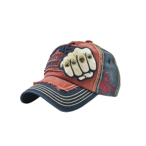 Vintage Washed Herren Baseball Cap Faust Nieten Elements Dad Cap Neutral Outdoor Cap, denim-blau, 58 Vintage Washed Herren Baseball Cap Faust Nieten Elements Dad Cap Neutral Outdoor Cap, denim-blau, 58 von GLPMZANB