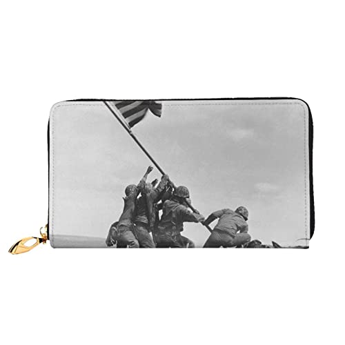 Golden Dog Damen-Geldbörse, Kunstleder, Reißverschluss, Clutch, Handgelenk, lange Geldbörse für Damen, United States Marine, Einheitsgröße von GLRTORE