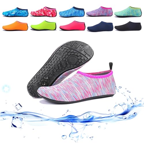 Damen und Herren Barfuß-Socken, schnelltrocknend, Schwimm-/Strandschuhe, Wasserschuhe, Barfuß, Aqua-Yoga-Socken, Sockenschuhe, B, 3X-Large von GLSAYZU