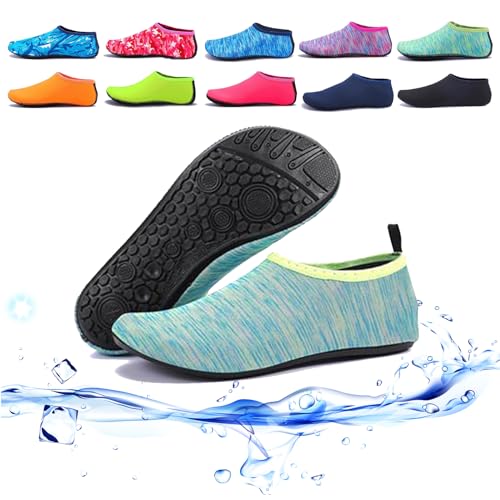 Damen und Herren Barfuß-Socken, schnelltrocknend, Schwimm-/Strandschuhe, Wasserschuhe, Barfuß, Aqua-Yoga-Socken, Sockenschuhe, e, 3X-Large von GLSAYZU