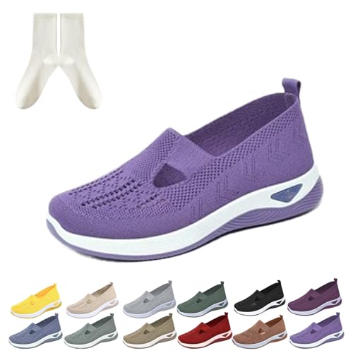 GLSAYZU Annelie Schuhe, Podoback Annelie Der Sommerschuh, Diabetiker Weit Orthopädische Mesh Schuhe Damen, Leichtigkeit Bequem (B, Erwachsene, 41, Numerisch, EU Schuhgrößensystem, Breit) von GLSAYZU