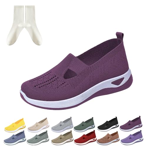 GLSAYZU Annelie Schuhe, Podoback Annelie Der Sommerschuh, Diabetiker Weit Orthopädische Mesh Schuhe Damen, Leichtigkeit Bequem (E, Erwachsene, 42, Numerisch, EU Schuhgrößensystem, Breit) von GLSAYZU