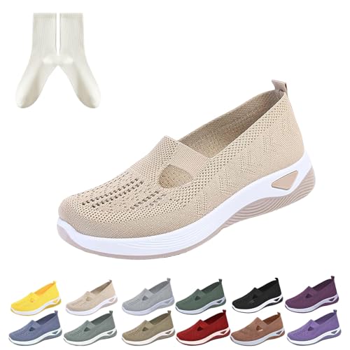 GLSAYZU Annelie Schuhe, Podoback Annelie Der Sommerschuh, Diabetiker Weit Orthopädische Mesh Schuhe Damen, Leichtigkeit Bequem (H, Erwachsene, 37, Numerisch, EU Schuhgrößensystem, Breit) von GLSAYZU