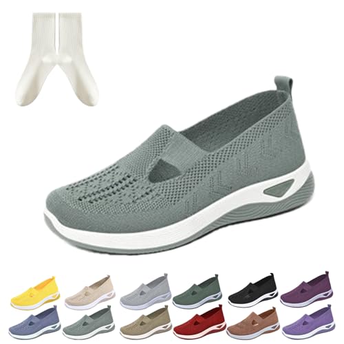 GLSAYZU Annelie Schuhe, Podoback Annelie Der Sommerschuh, Diabetiker Weit Orthopädische Mesh Schuhe Damen, Leichtigkeit Bequem (J, Erwachsene, 37, Numerisch, EU Schuhgrößensystem, Breit) von GLSAYZU