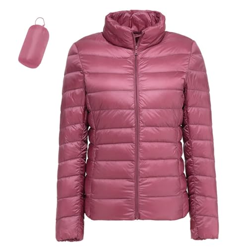 GLSAYZU Dünne Steppjacke Damen Rosa XL Regular Regular von GLSAYZU